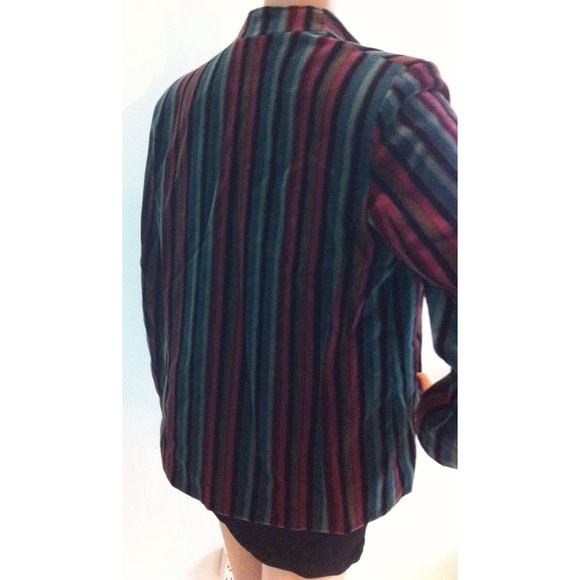 80's vintage short nap velvet jacket - Picture 2 of 4